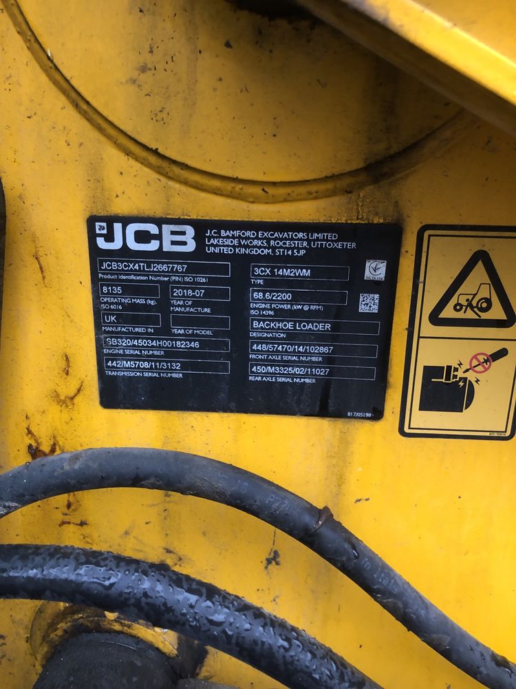 Продам екскаватор  JCB 3CX 2018 року.