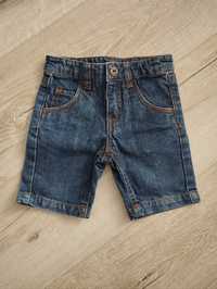 Krótkie spodenki jeansowe 86 cm