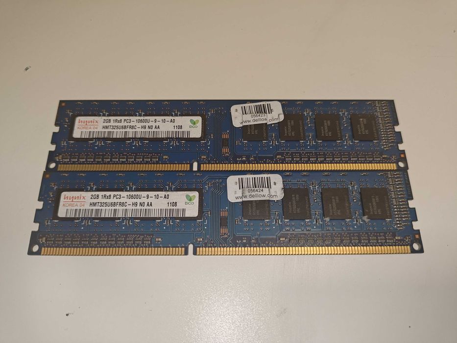 Pamięć RAM 2x2gb DDR3 1333MHz 1,5V