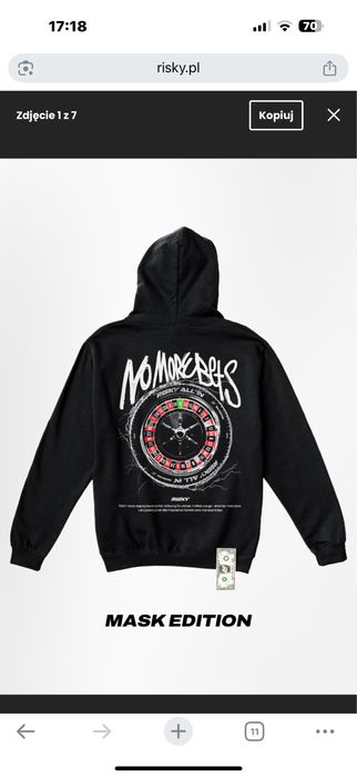 Bluza Risky No More Bets Mask Edition