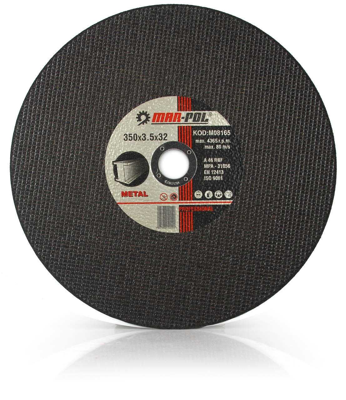 TARCZA DO CIĘCIA METALU STALI 350 x 3,5 x 32mm Przecinarki Ukośnicy
