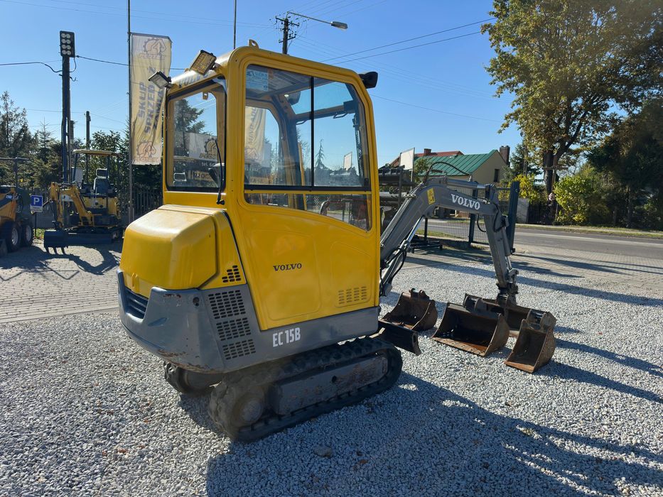 Mini koparka VOLVO EC15B 2006 Rok 1,5t 4 Łyżki szybkozłącze brutto JCB