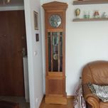 zegar vintage, stojący, z wahadłem