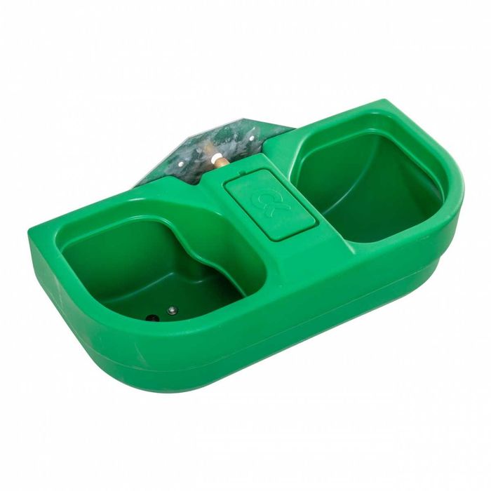 Poidło dla bydła S60, podwójne, 58 l, montaż ścienny/rurkowy Kerbl