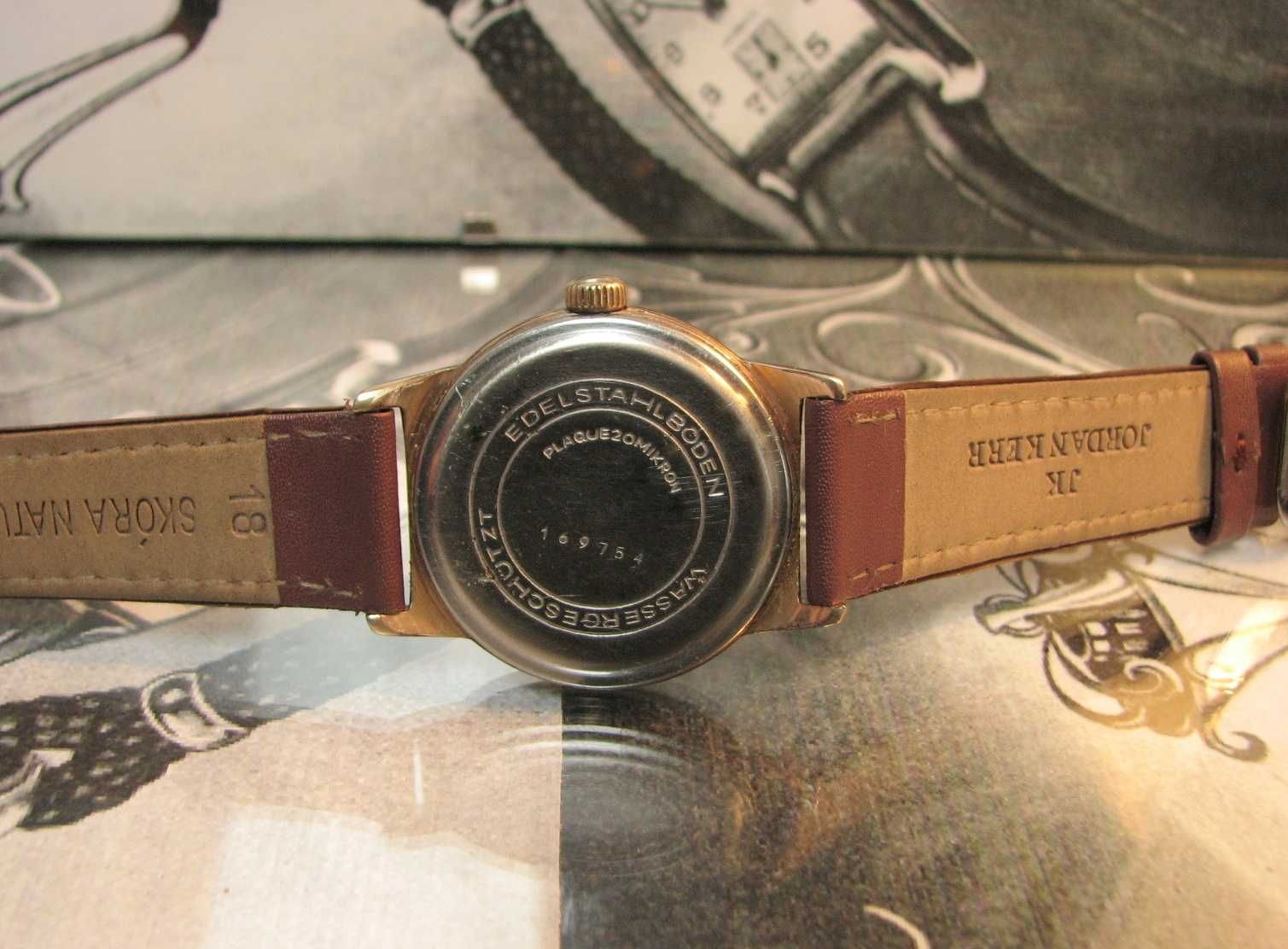 Zegarek GLASHUTTE GUB Rzadka wersja  17 Rubis Germany 1970 Ładny stan