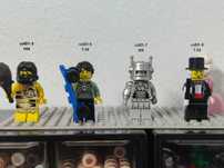 Lote minifiguras Lego Series  1, 2, 3, 4, 6, 8, 13 e 24 completas