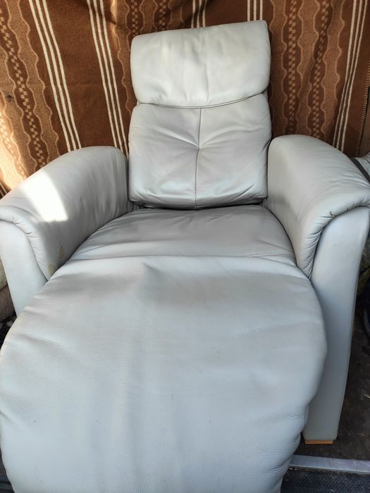 Fotel skórzany na pilota