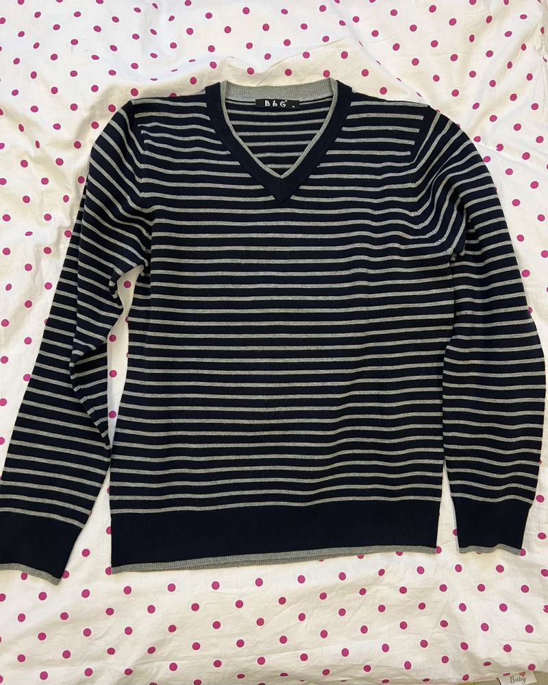 Sweter męski w paski
