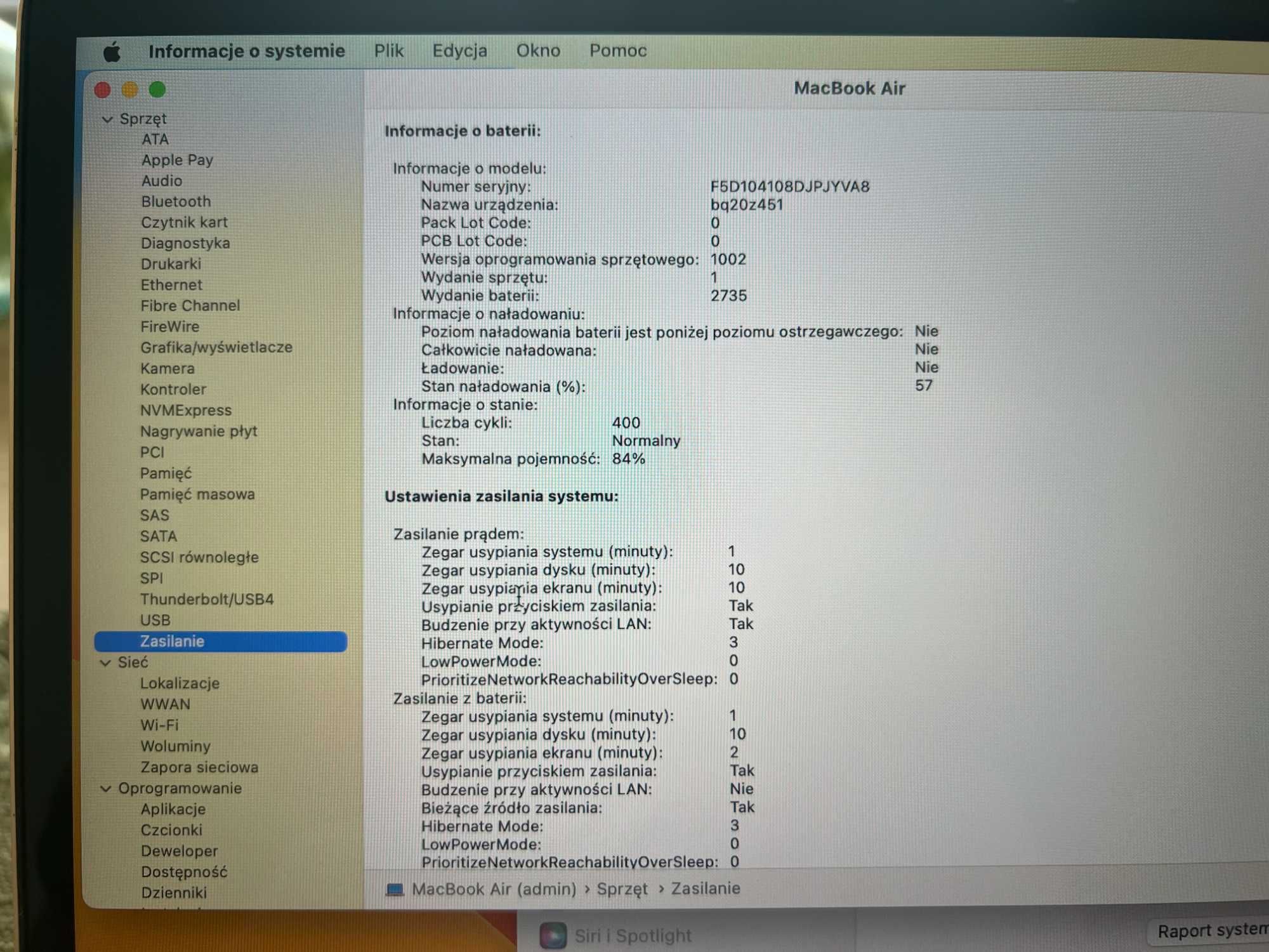 MacBook Air 2020, M1, 13.3 cala, 16GB/SSD512GB
