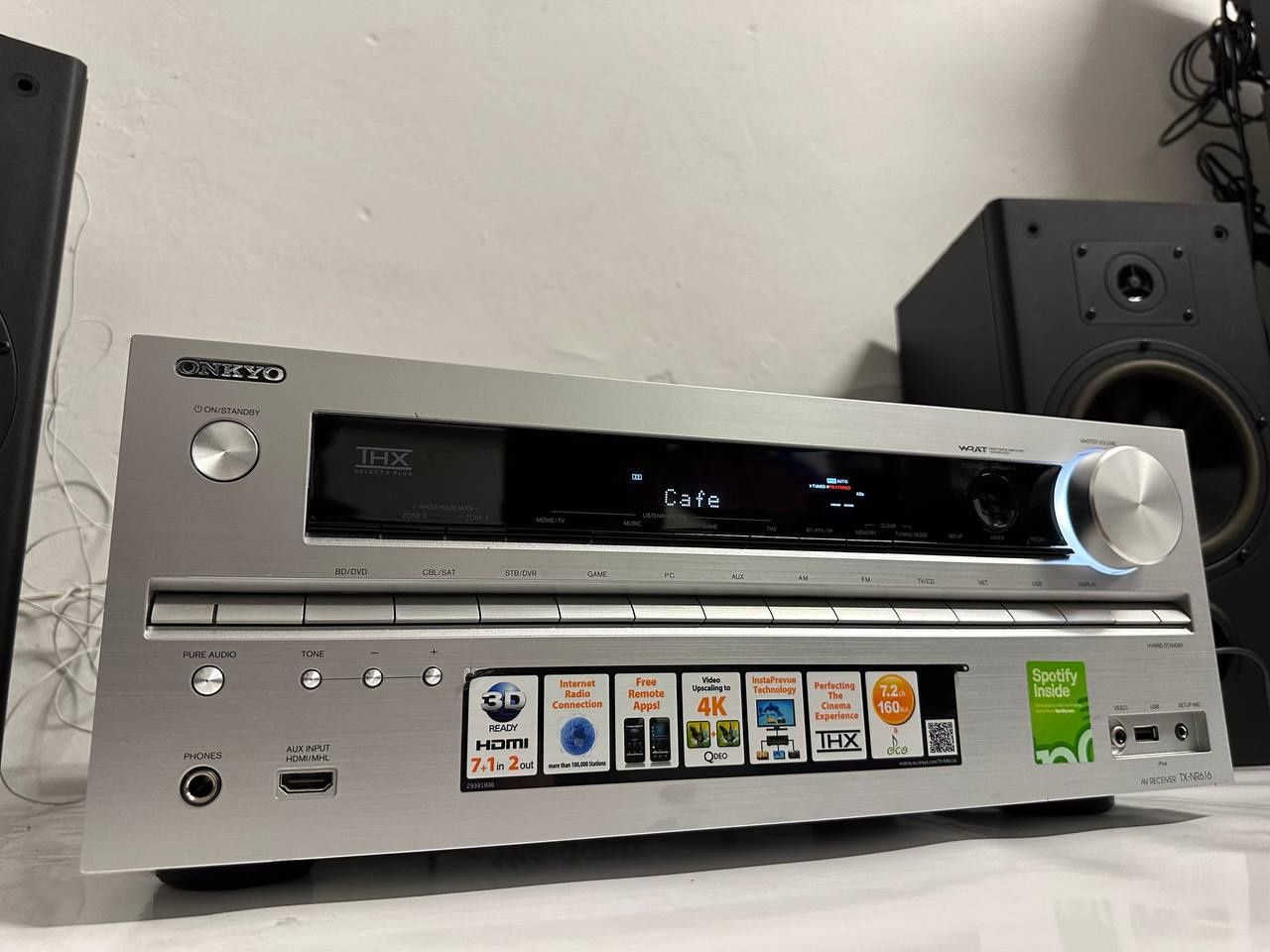 7.2 AV Amplituner ONKYO TX-NR616, HDMI, USB, 4К, Flac