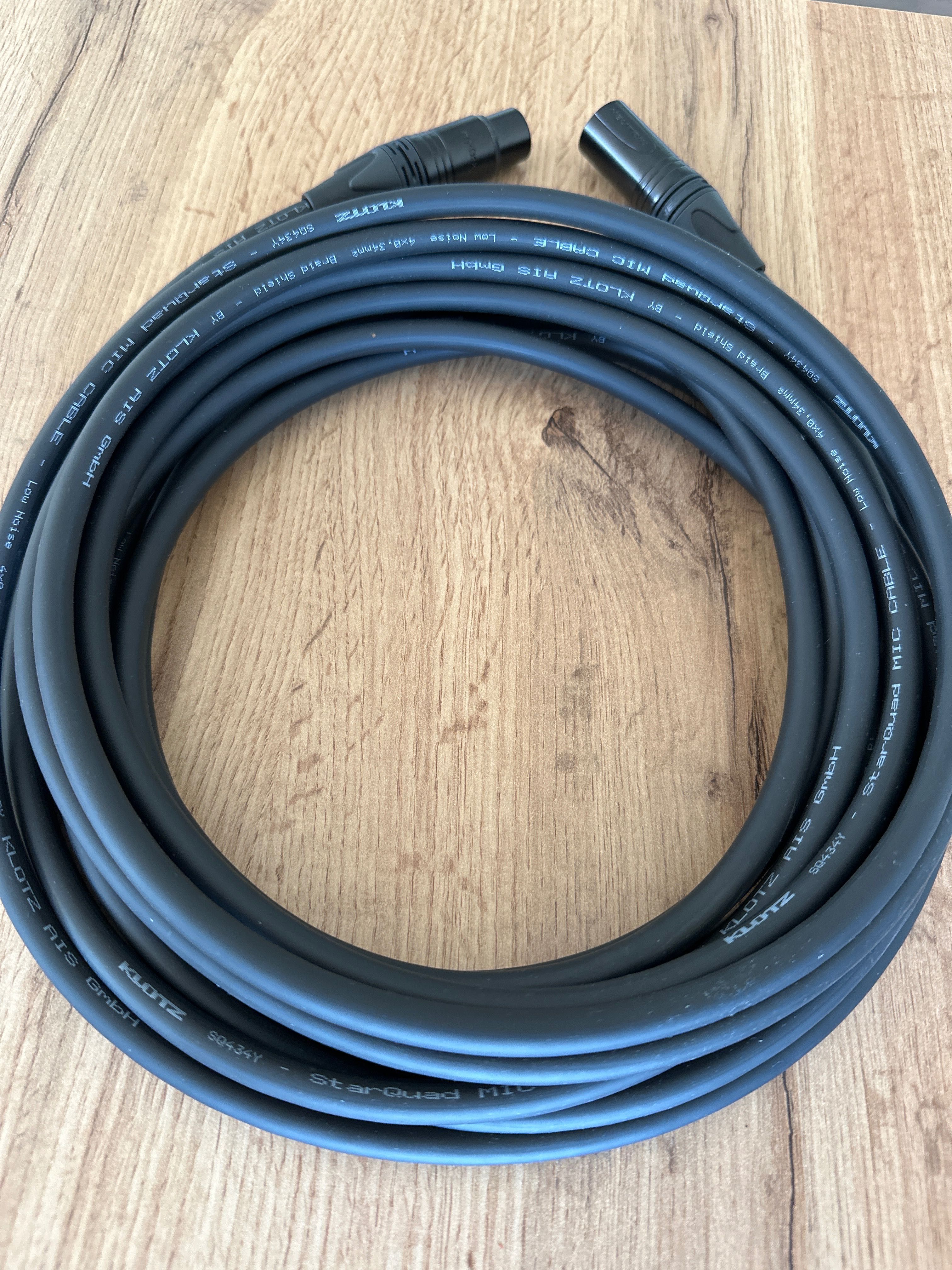 Kabel mikrofonowy Klotz Titanium Quad Neutrik XLR - 8 metrów. Sq434y