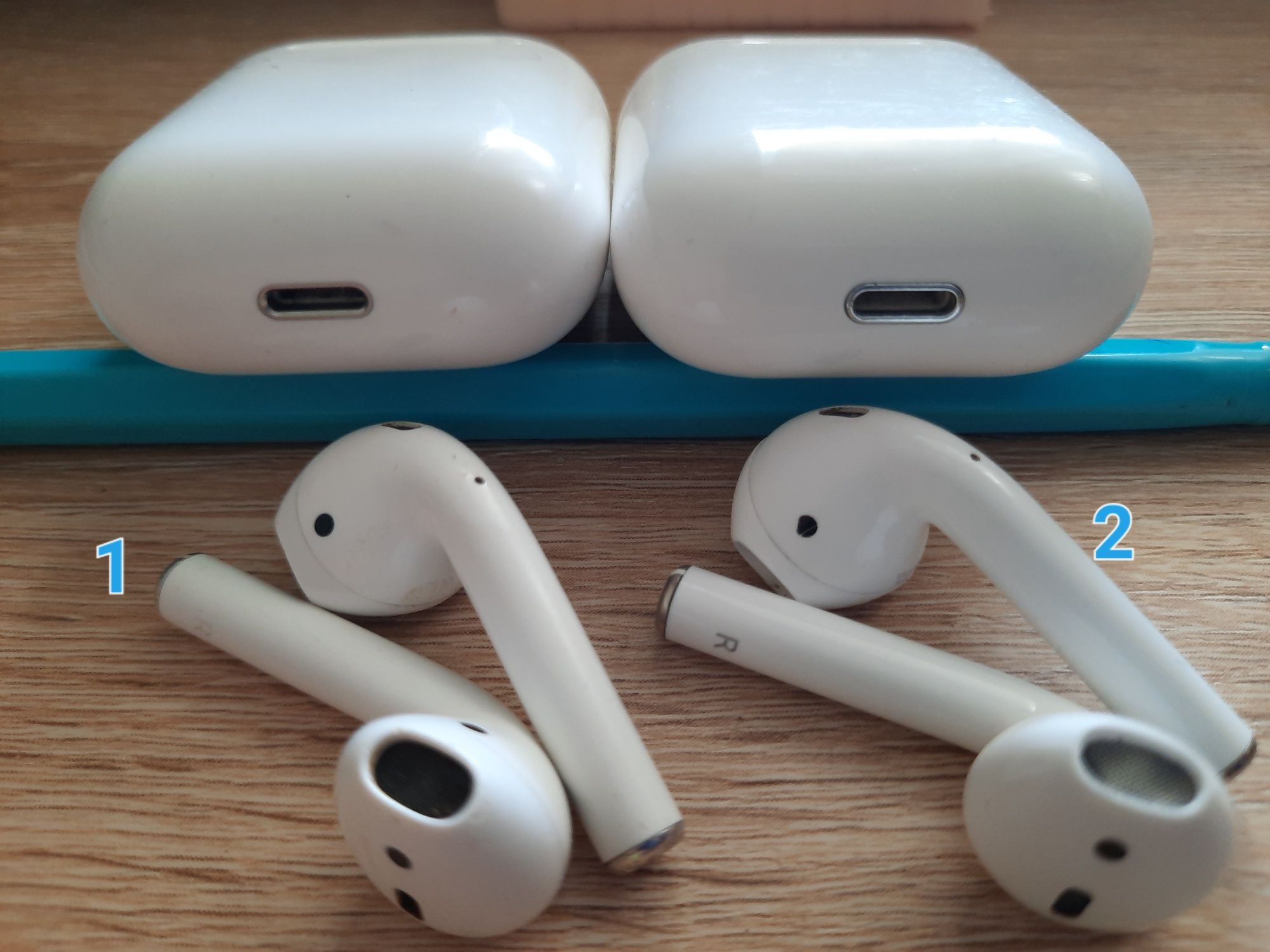 Навушники безпровідні Apple Airpods 1 під ремонт.