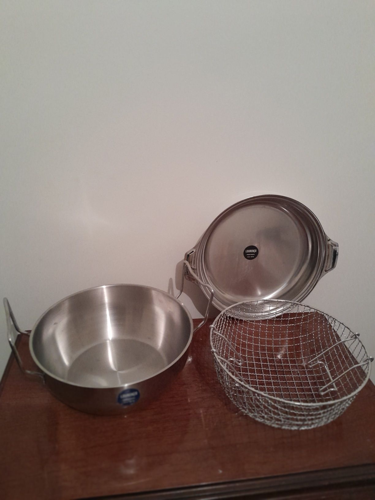Fritadeira/ saladeira inox