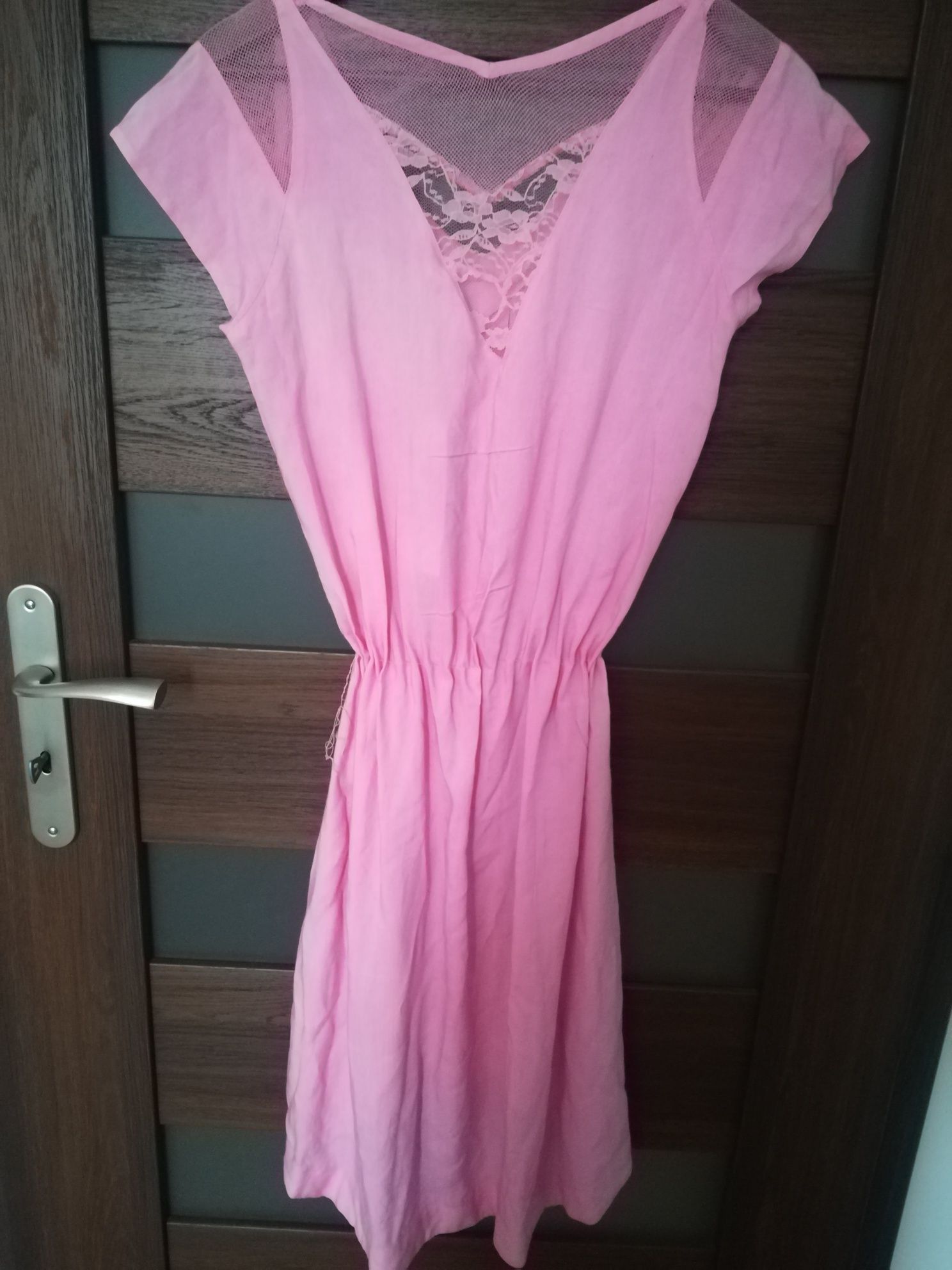 Fransa sukienka tunika różowa rozm. S