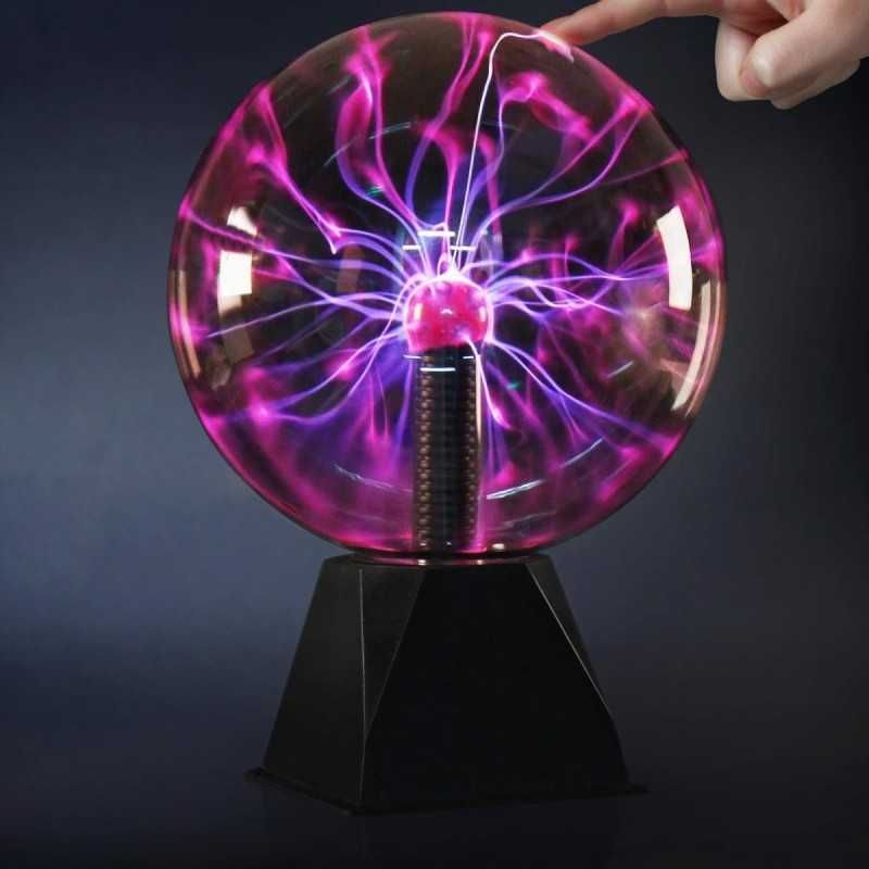 Атмосферний нічник Plasma Ball, плазмова електрокуля, тактильний шар