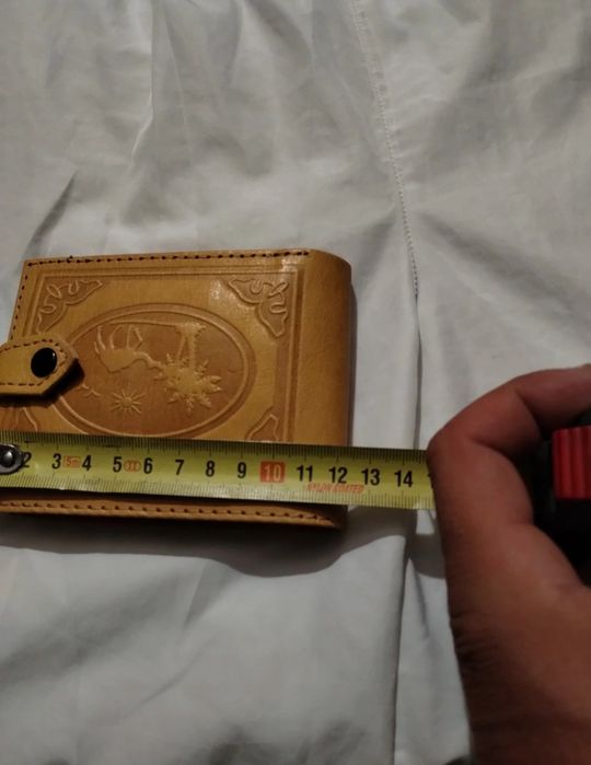 Portfel skórzany skóra i motyw wielbłąd