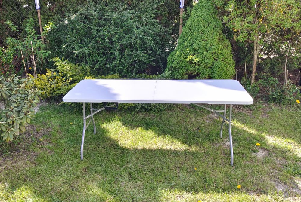 Stół składany piknikowy cateringowy ogrodowy, blat 180x70 cm
