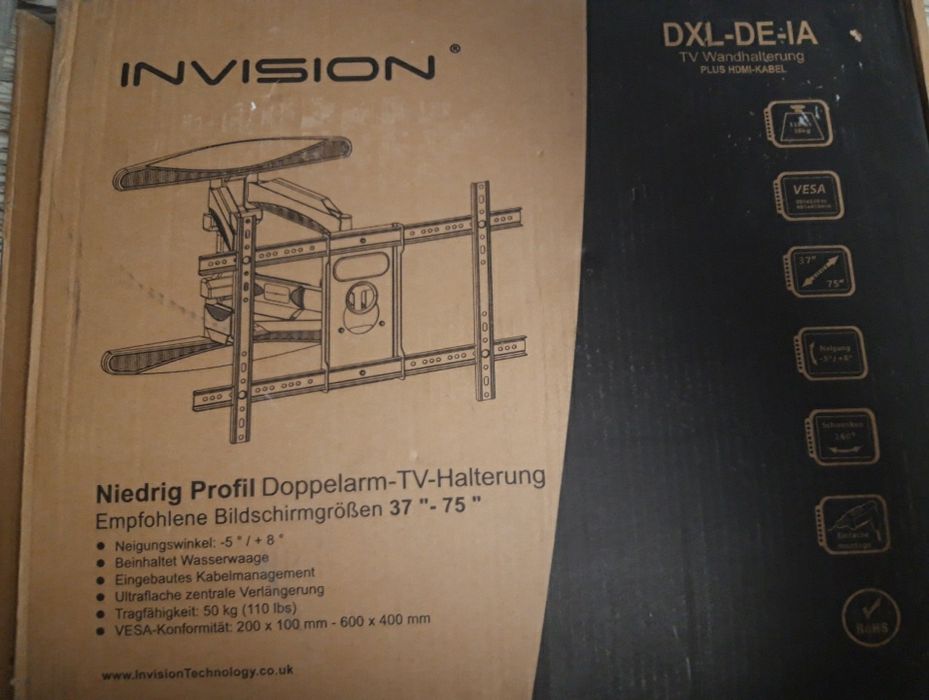 !!Uchwyt Wieszak Stojak do TELEWIZORA 37-75" 50 kg !!