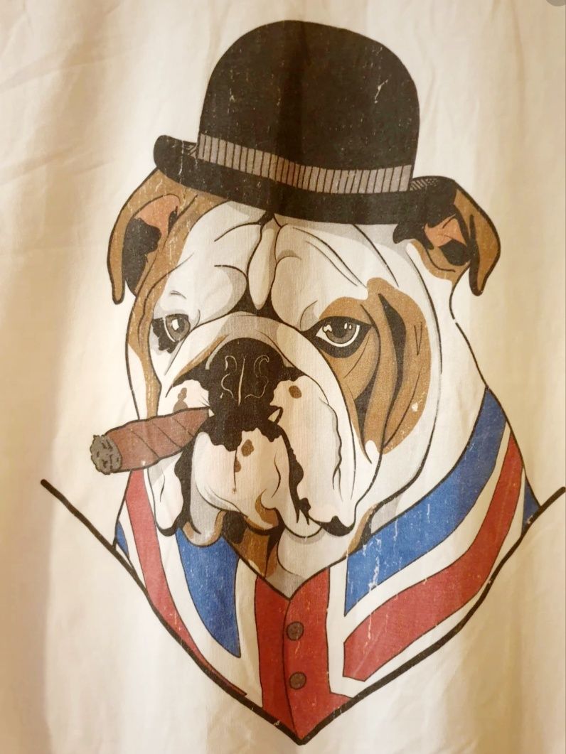 Force Wear koszulka T-shirt męski UK Buldog Organic Nature