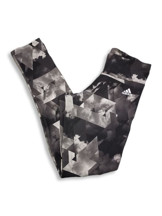 Leginsy sportowe Adidas Climalite siwe szare na siłownię activwear