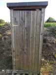 Wychodek drewniany, wc toaleta na budowe
