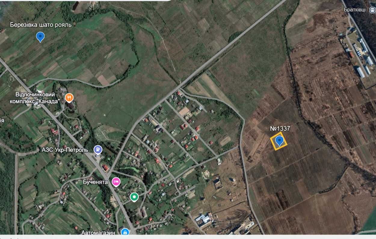Продається ділянка 20 сот в с. Березівка