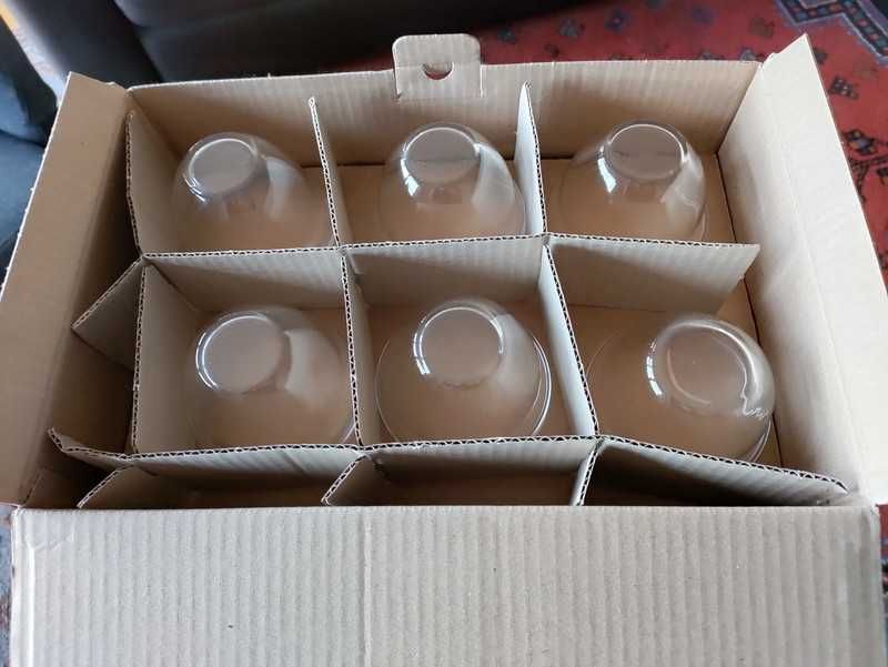 Taças de vidro para cocktail de camarão