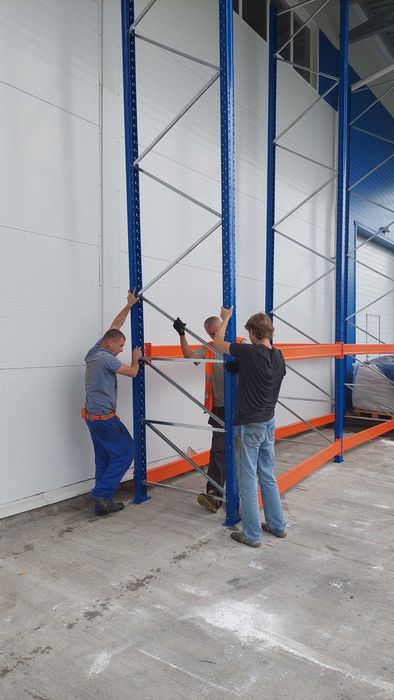 Палетні стелажі нові, Б/В та на замовлення. Мезанінні конструкції