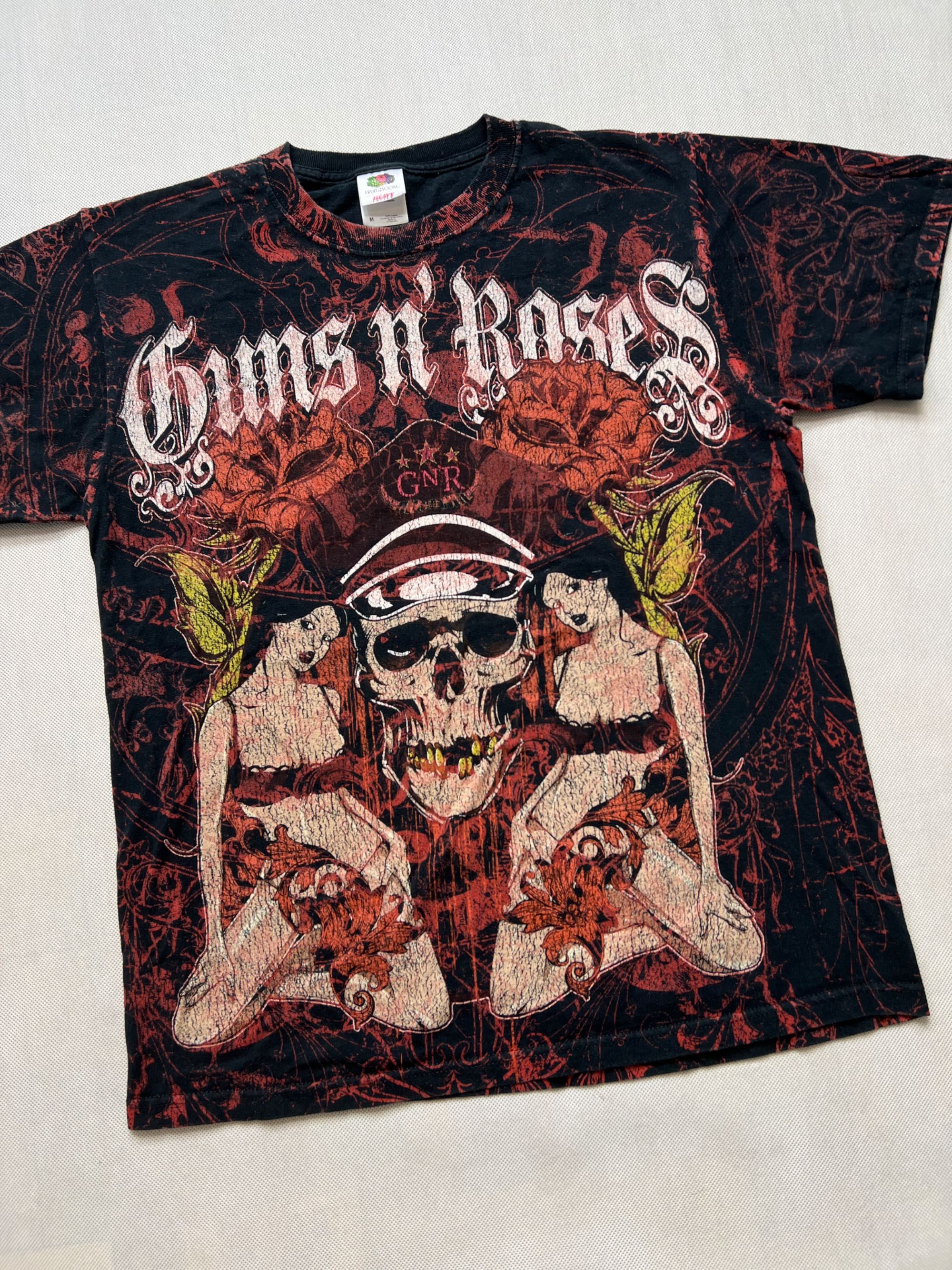 Rare vintage koszulka Guns N’ Roses vintage 90’s full print pattern