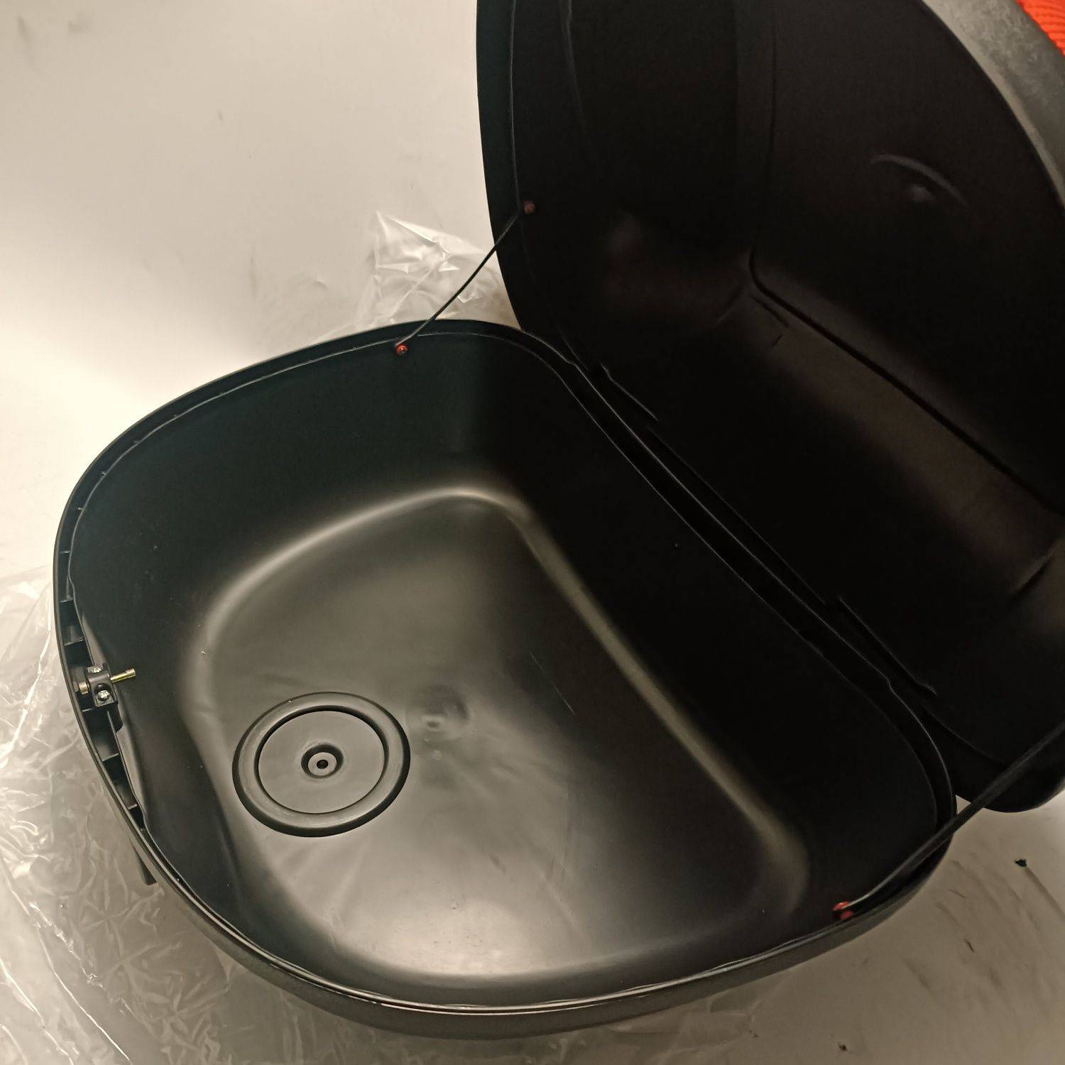 Kufer Centralny 50 litrow Duzy zamek klucz płyta 3w1  Quad Motocykl