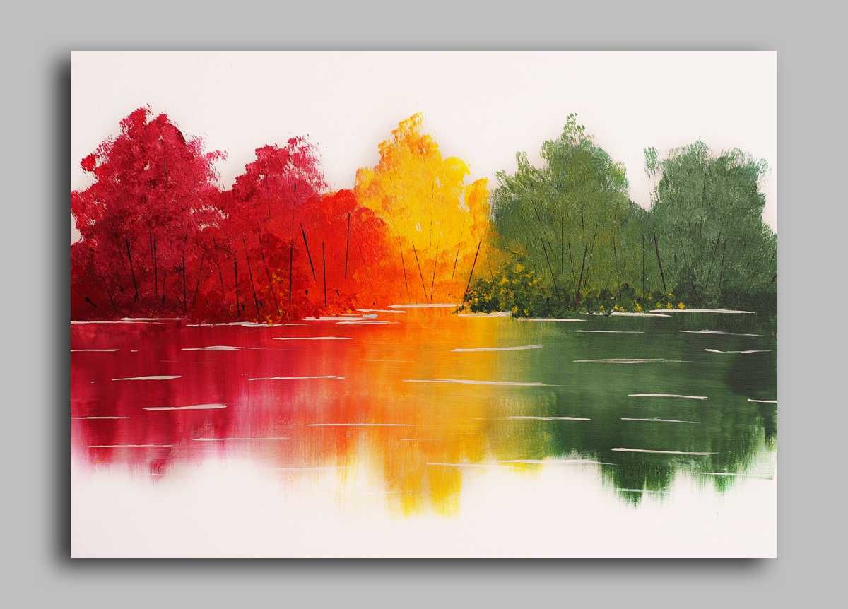 Obraz nowoczesny, abstrakcja, ręcznie malowany do salonu, biura 50x70