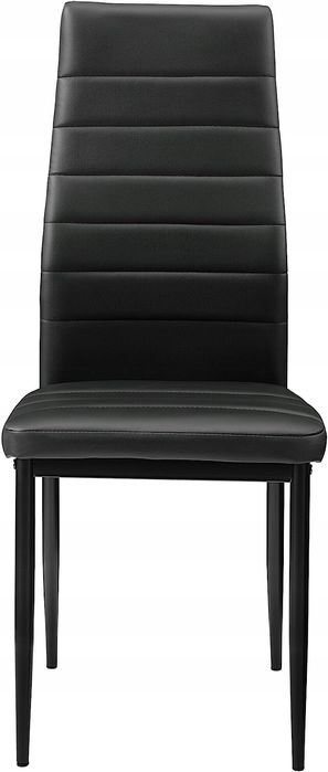 Stół Szklany 120x70cm + 4xkrzesło Krzesła Bergamo Czarne