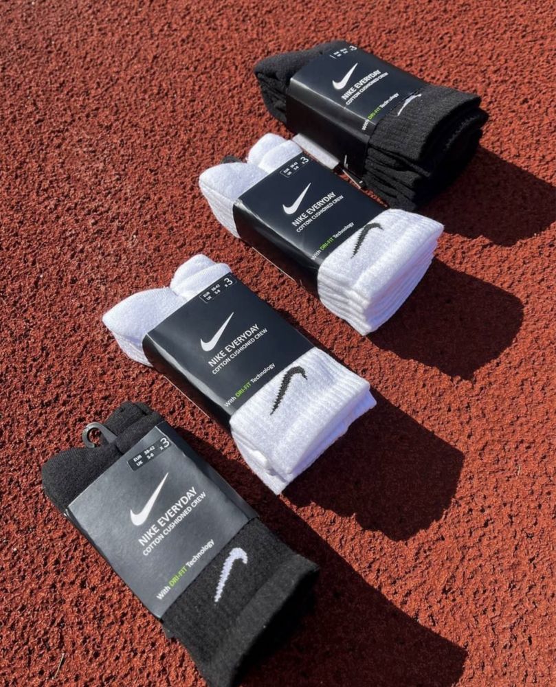 Шкарпетки Nike Everyday носки найк оригінал 38 39 40 41 42 42 білі