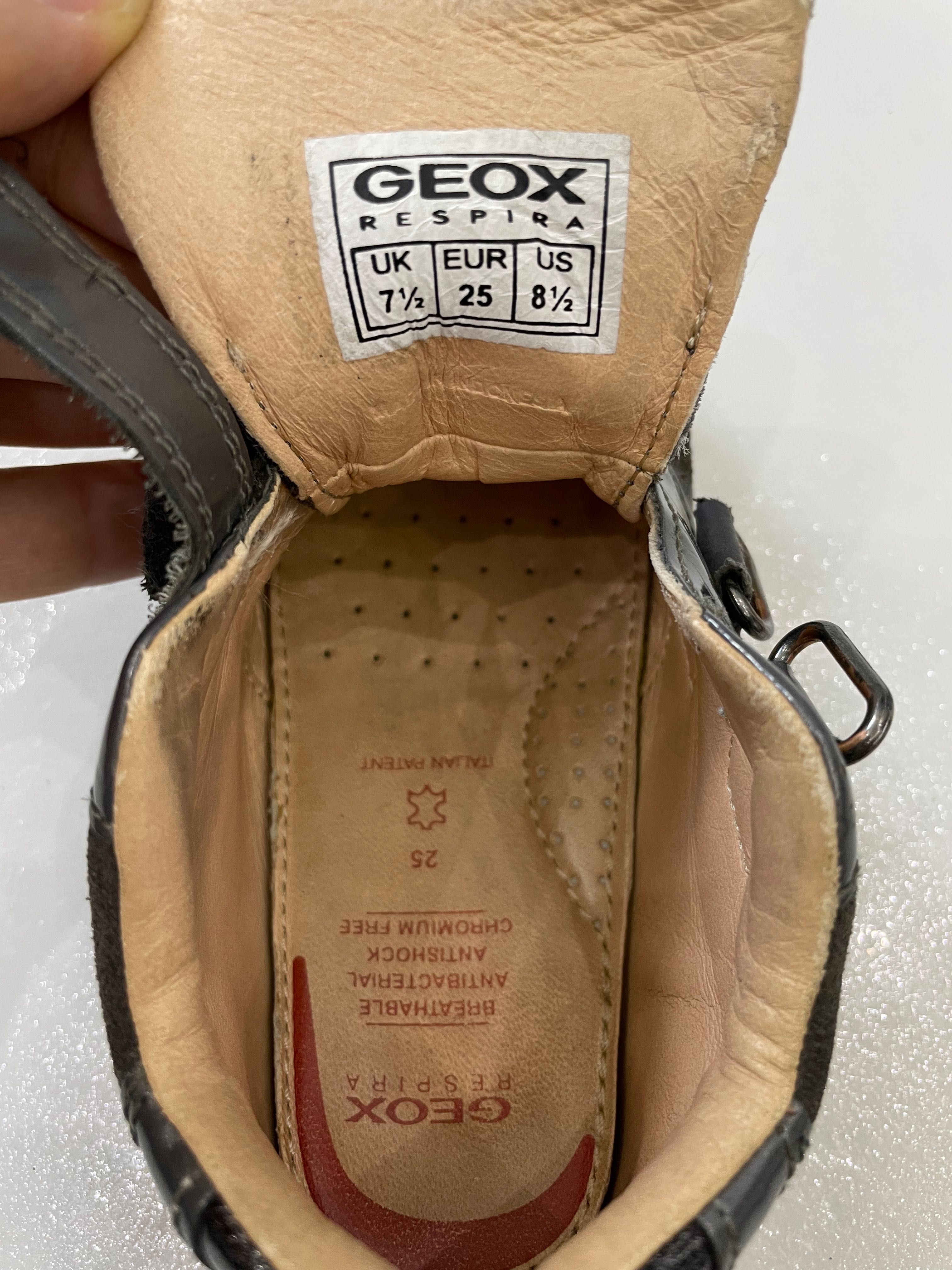 Buty GEOX RESPIRA skórzane rozm. 25 dziewczęce na wiosnę