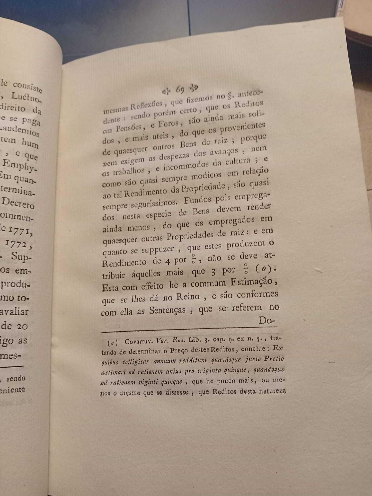 Memória Sobre Avaliação dos Bens Prazo 1802