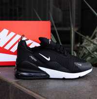 АКЦІЯ! Кросівки Nike Air Max 270 Black White  41 42 42.5 43 44 44.5 45