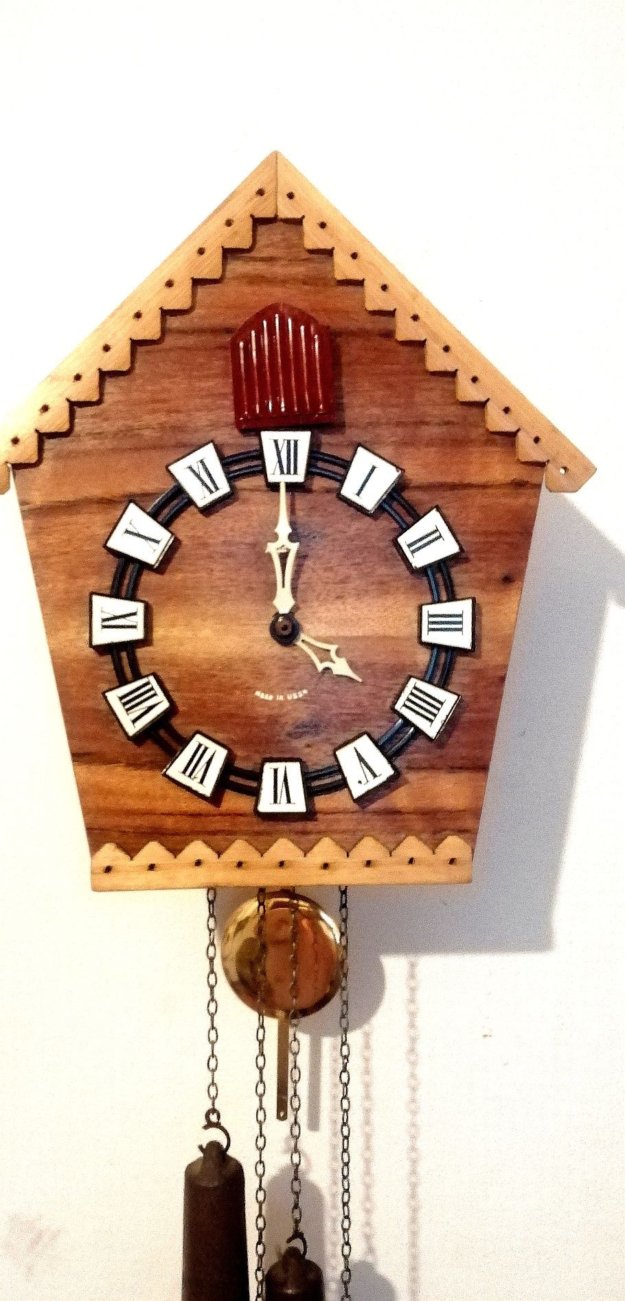 Zegar z kukułka i gongiem