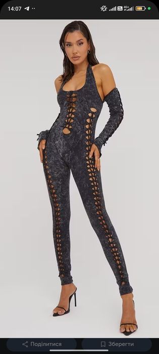 Комбінезон спортивний  для фітнесу хілс стріп  М