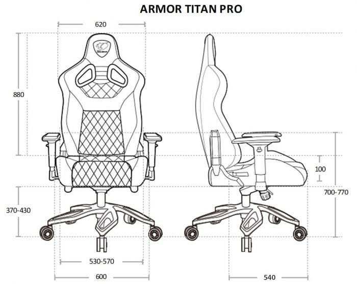 Кресло Cougar Armor Titan PRO Royal (новое)