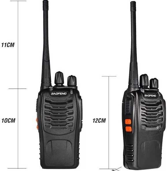 Kit 4 x Walkie Talkies - Intercomunicadores Rádio + Acessórios