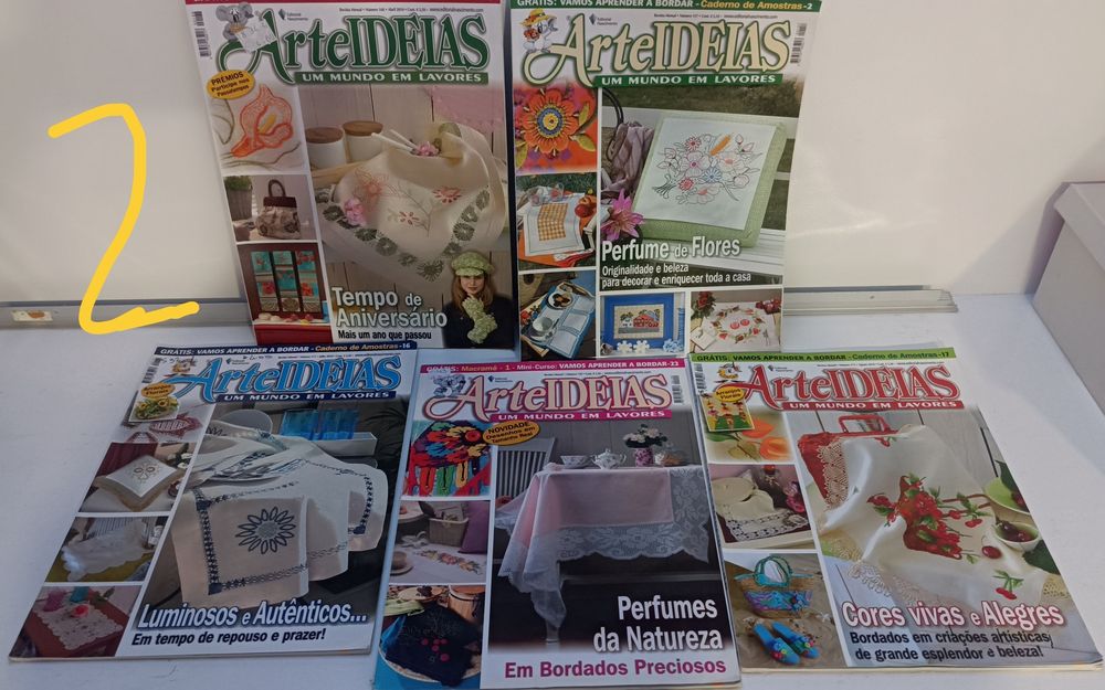 Lotes de 5 revistas Arte Ideias