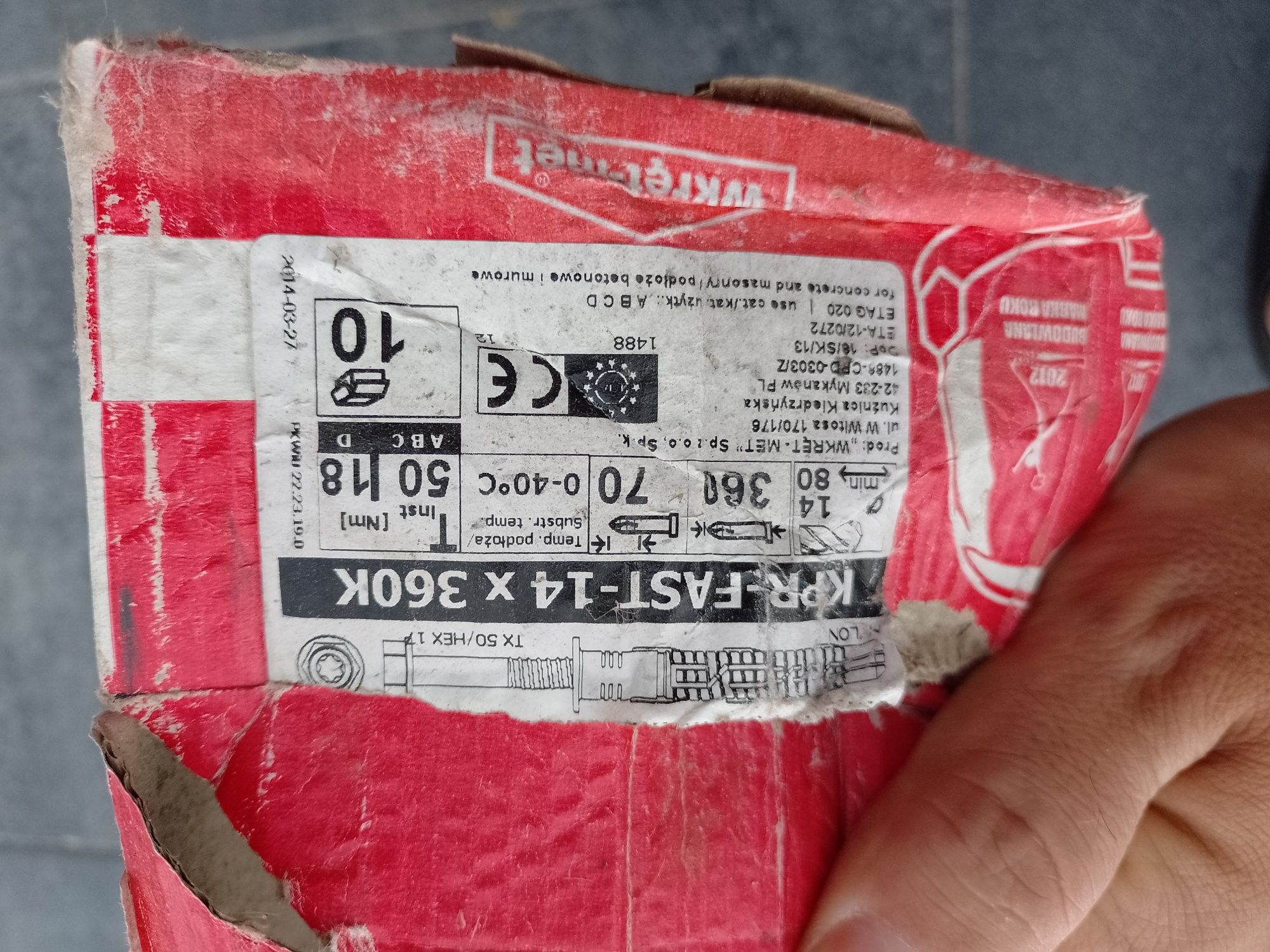Kołek ramowy 14x360 kpr-fast 3 szt