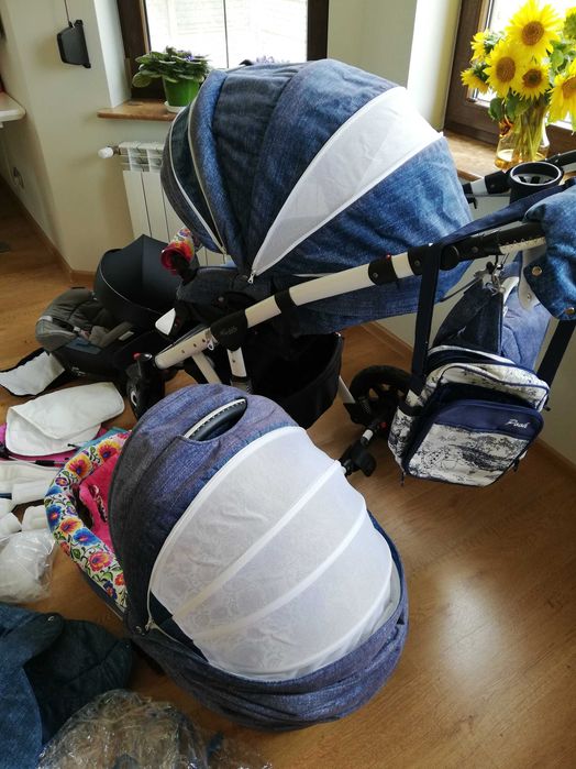 Wózek 3w1  limitowana edycja adamex i Cybex fotelik