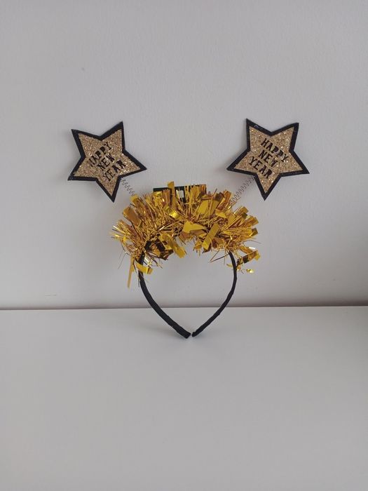 Opaska na włosy sylwestrowa