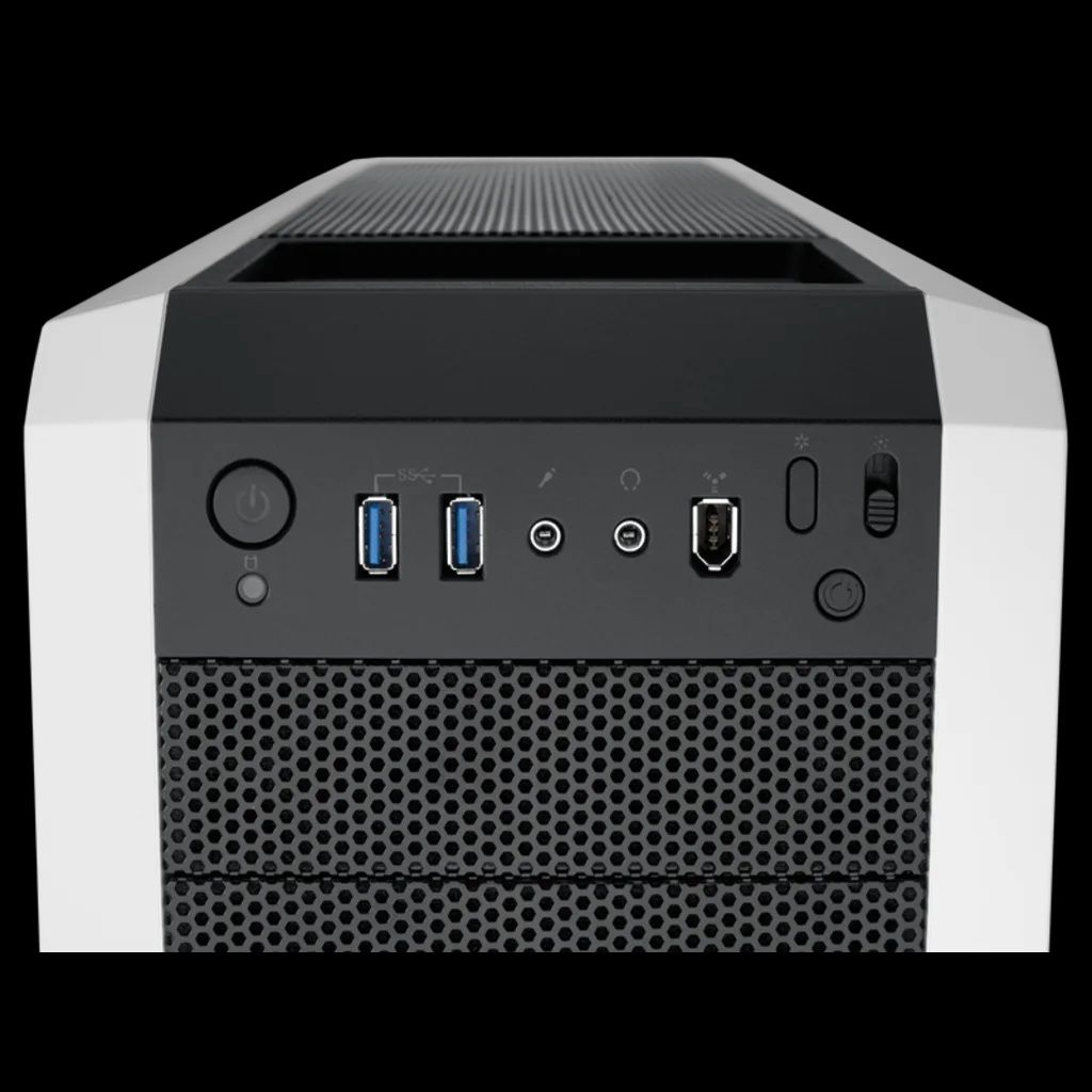 Caixa Corsair 500R Artic White with Black