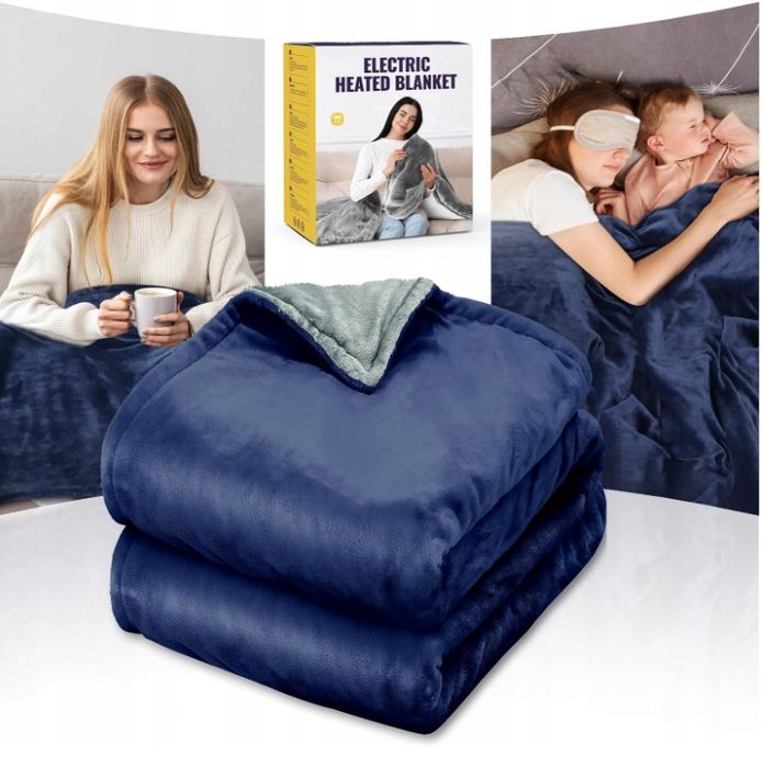 Qfun Dwustronny Koc Elektryczny Z Automatycznym Wyłączaniem 180X100