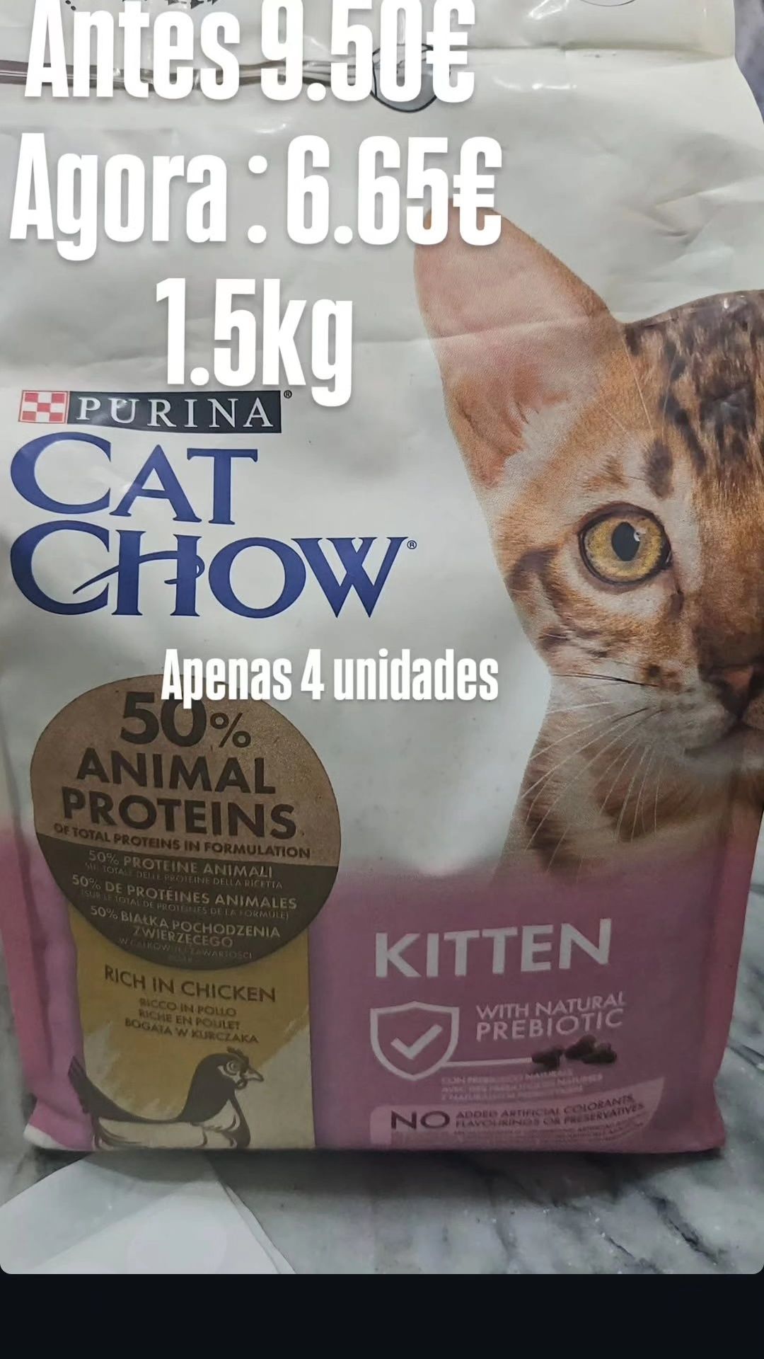 Rações para gato! 30% Desconto