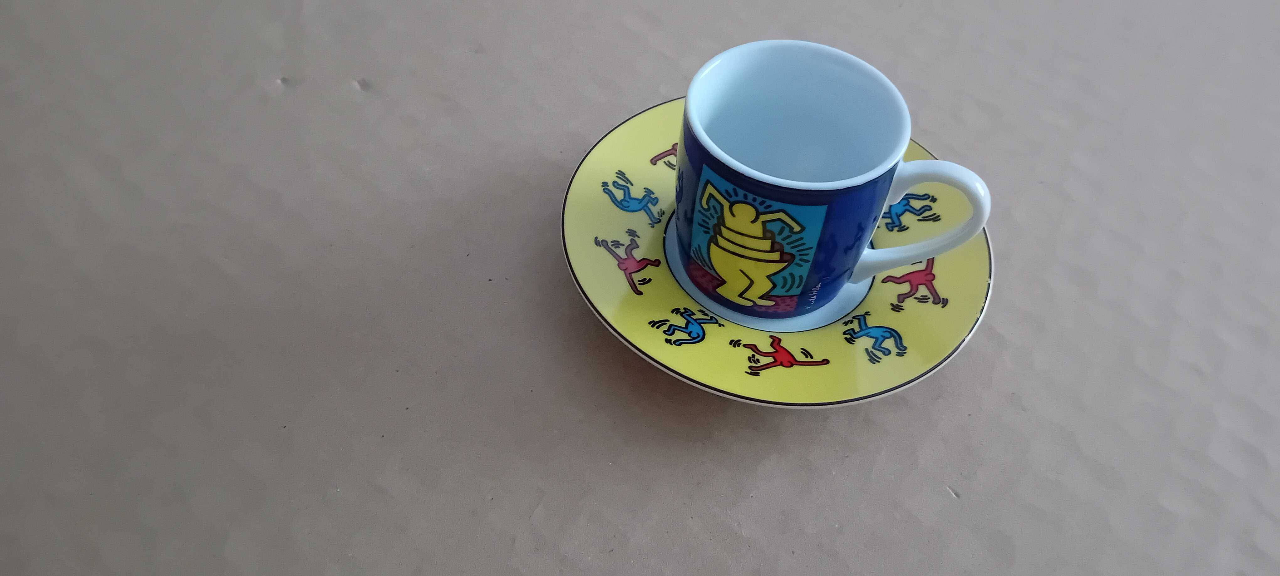 Chávena com pires Pop Art original by Keith Haring