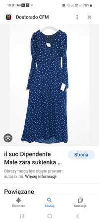 Zara sukienka maxi L