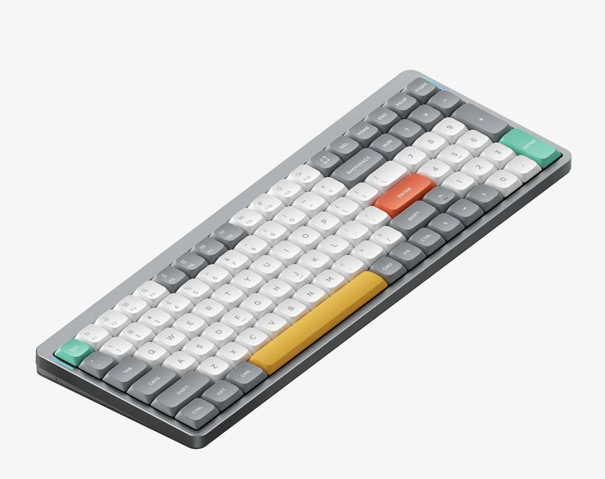 Nuphy Air 96V2, Lunar Gray, switch red/brown/cowberry/wisteria/moss